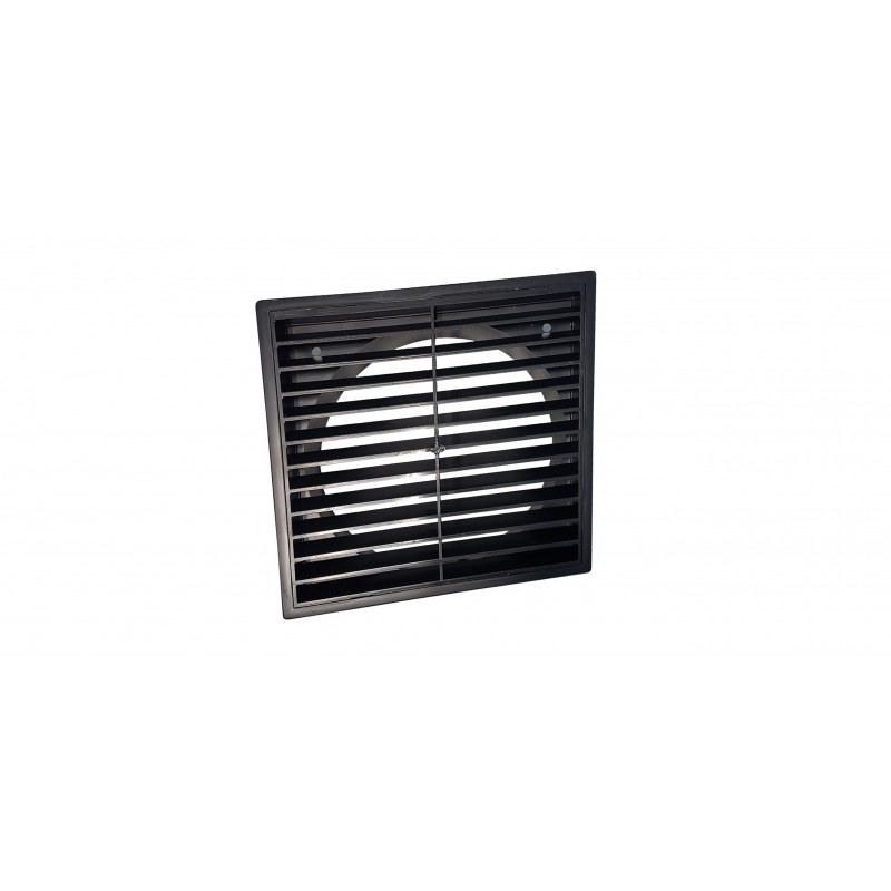 External weather louvre square vent cover wall grille ducting aluminium & mesh